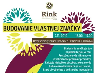 Budovanie vlastnej značky - workshop